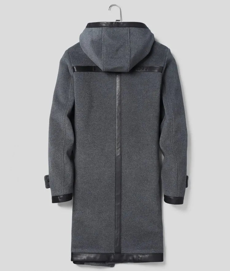 Long Real Wool Coats Hooded