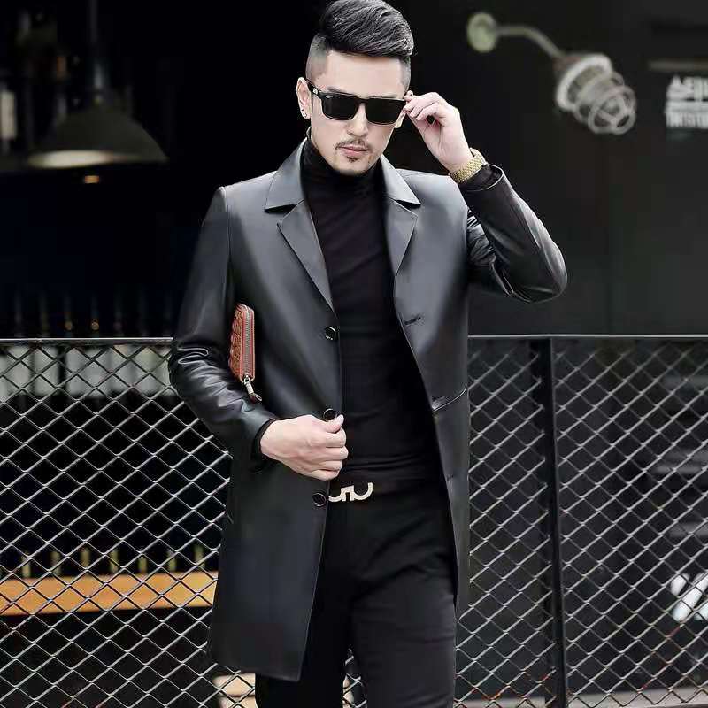 Genuine Leather Jackets Slim 3 Button