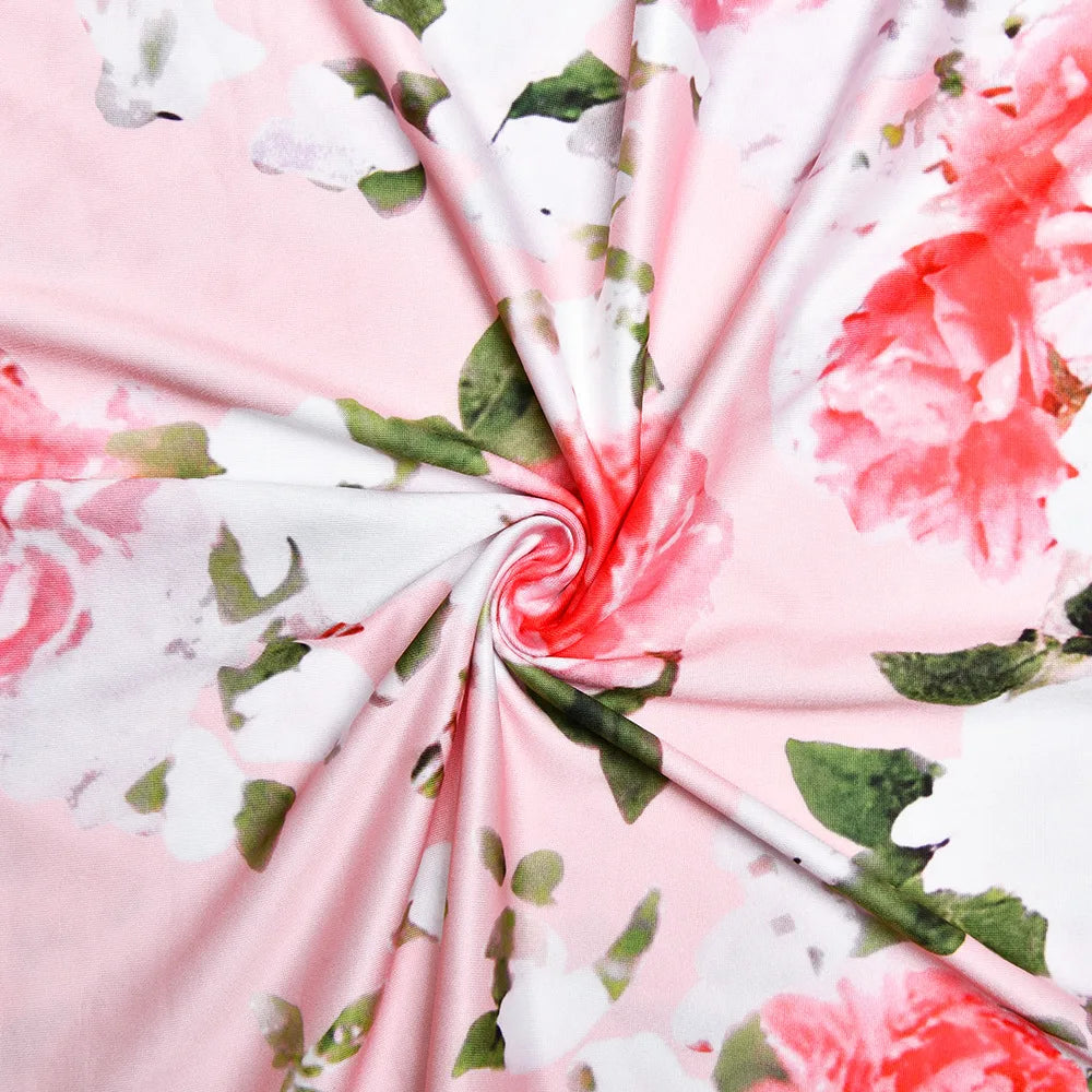 Floral Print Sleeveless Backless Maxi Dress