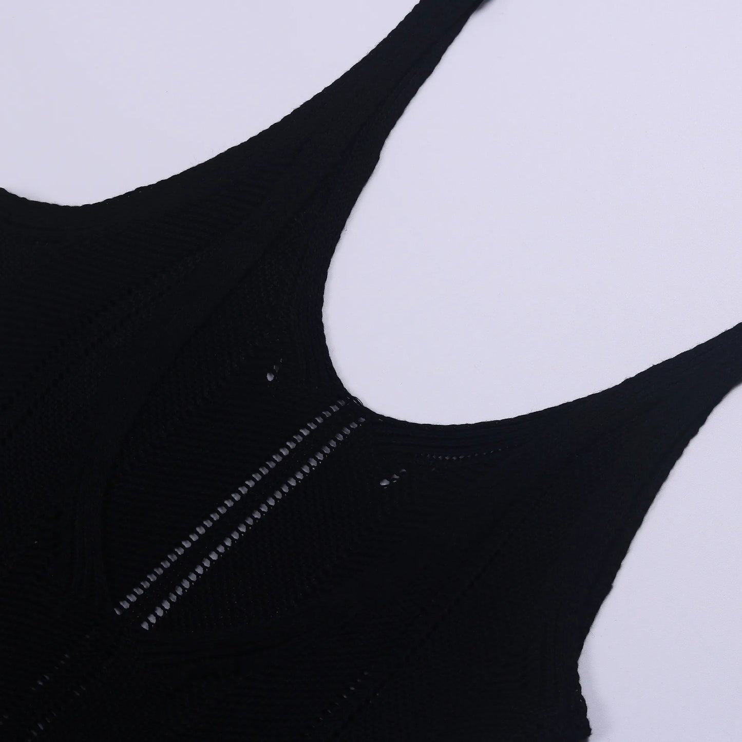 Knitted Hollow Backless Long Dresses