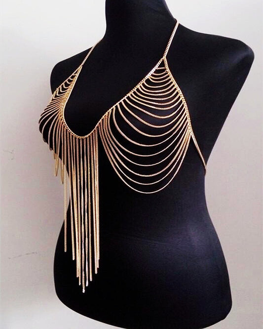 Harness Bra Body Chain Jewelry