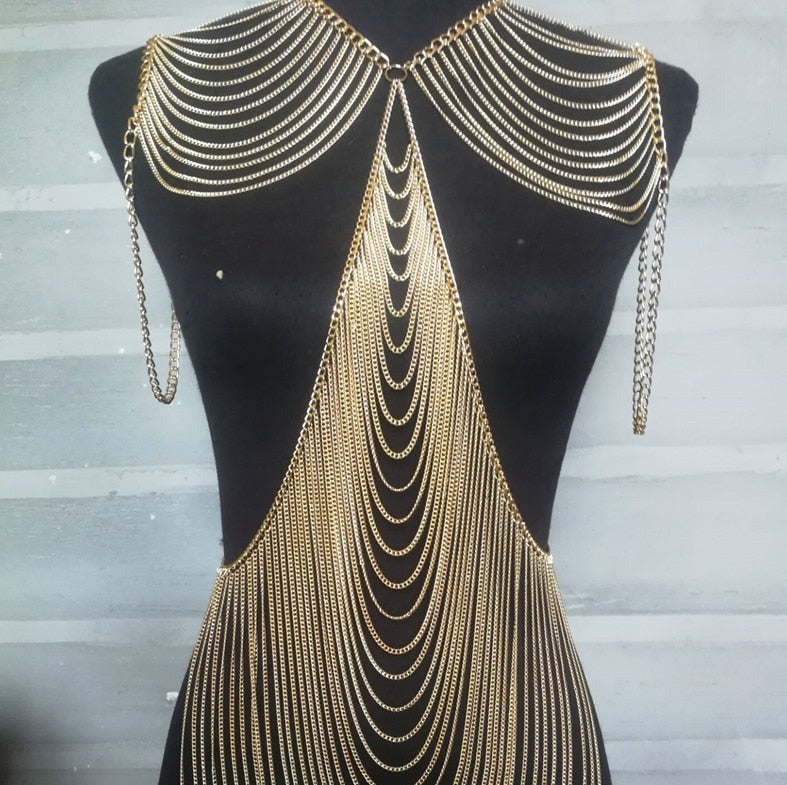 Tassel Full Body Chains Necklace