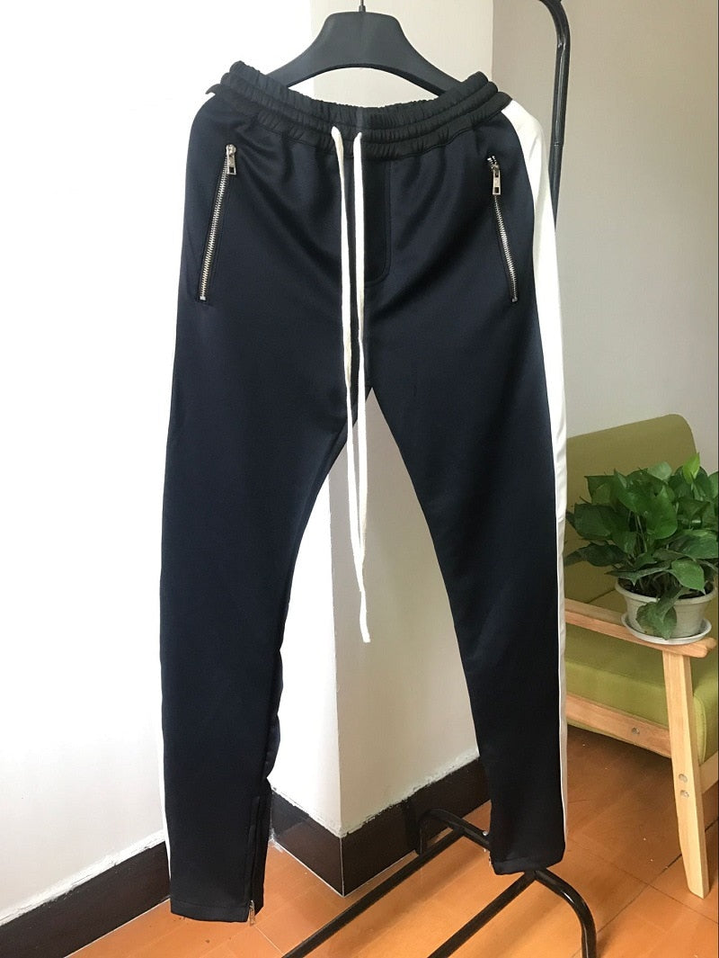 Side Stripe Fitted Long Pants