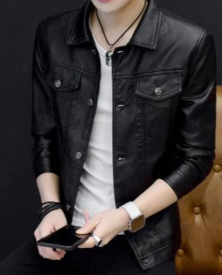 PU Leather Denim Cut Style Jackets