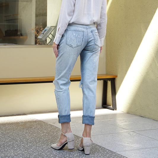 Multi Ripped Slim Fit Jeans