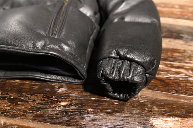 Genuine Leather Duck Down Coat