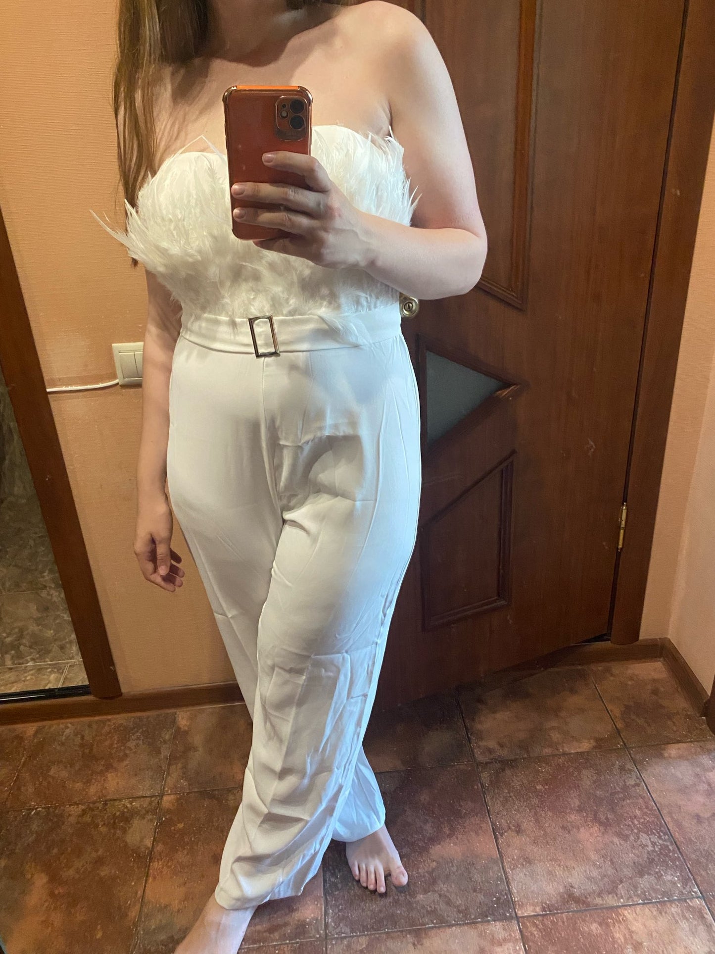 Tube Feather Jumpsuits