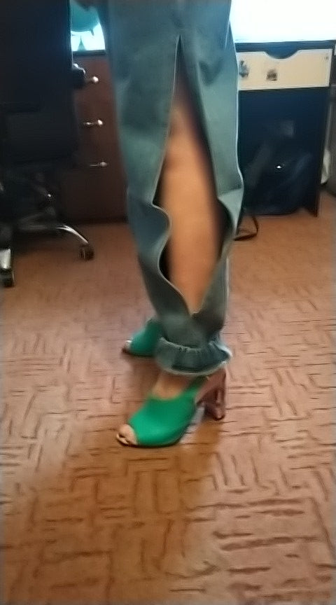 Side Leg Split Loose Harem Jeans