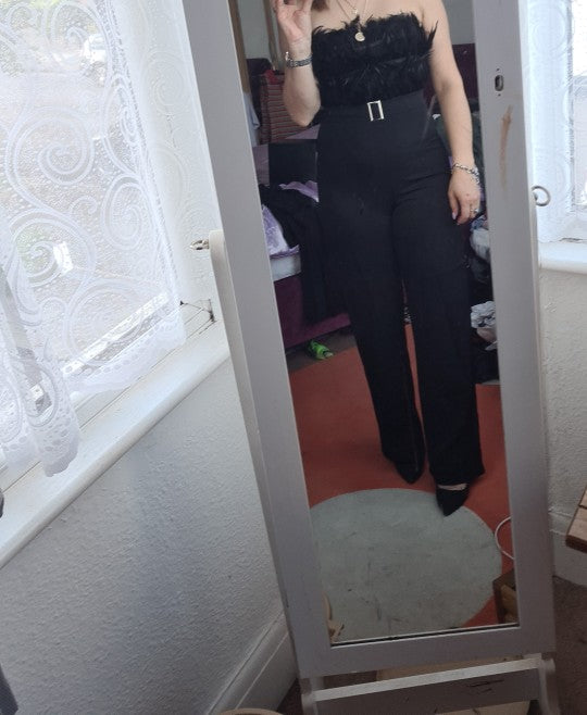 Tube Feather Jumpsuits