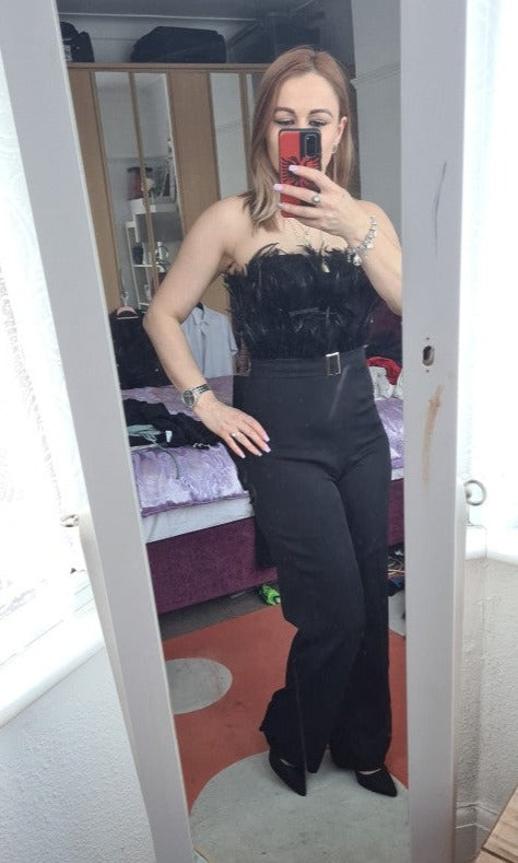 Tube Feather Jumpsuits