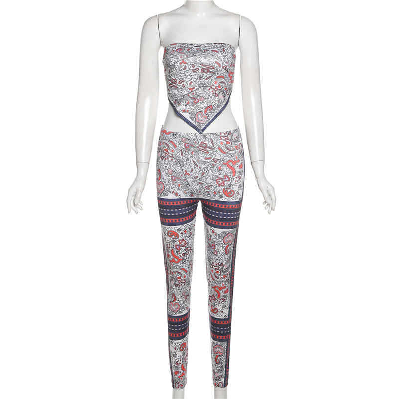 Triangle Crop Top and Leggings
