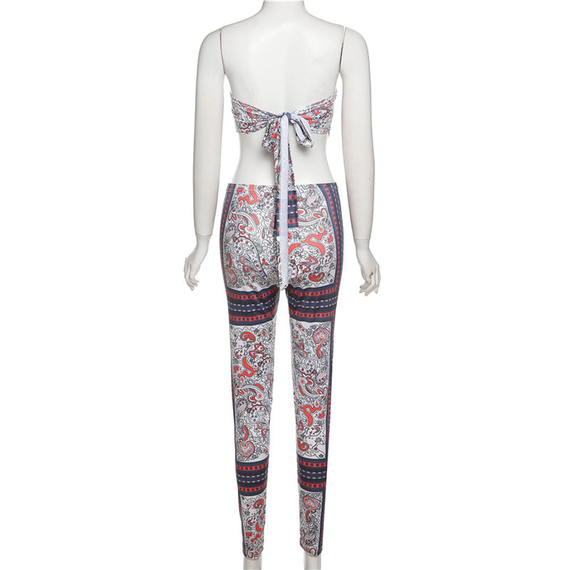 Triangle Crop Top and Leggings