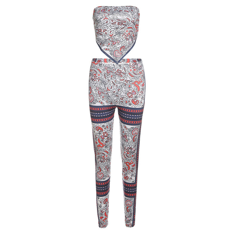 Triangle Crop Top and Leggings