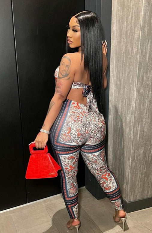 Triangle Crop Top and Leggings