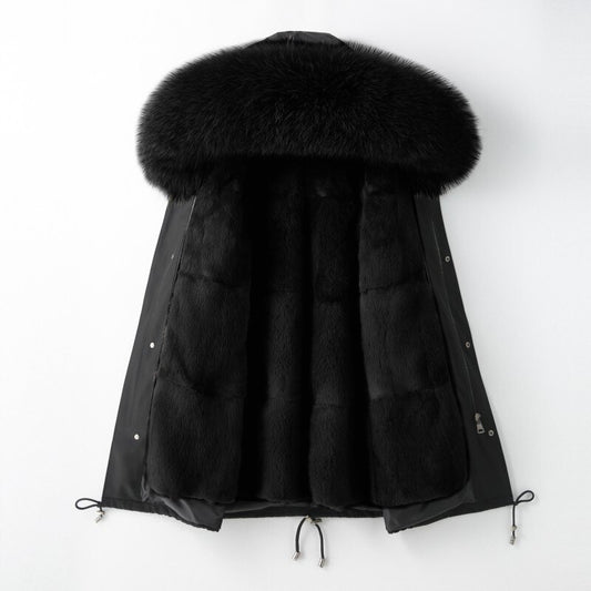 Real Mink Fur Liners Thick Parka Coats