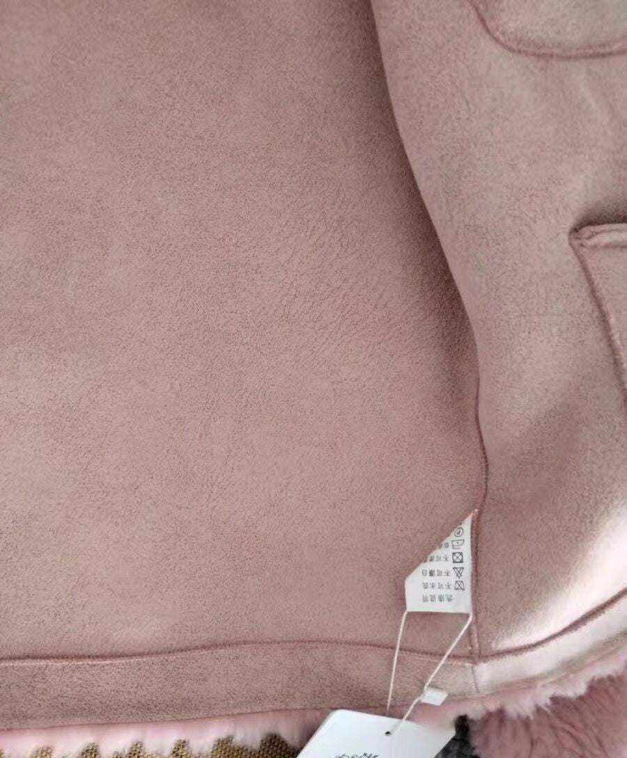 Shearling Knitted Cropped Jackets