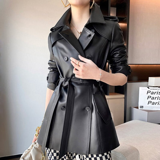 Genuine Leather Flare Jackets