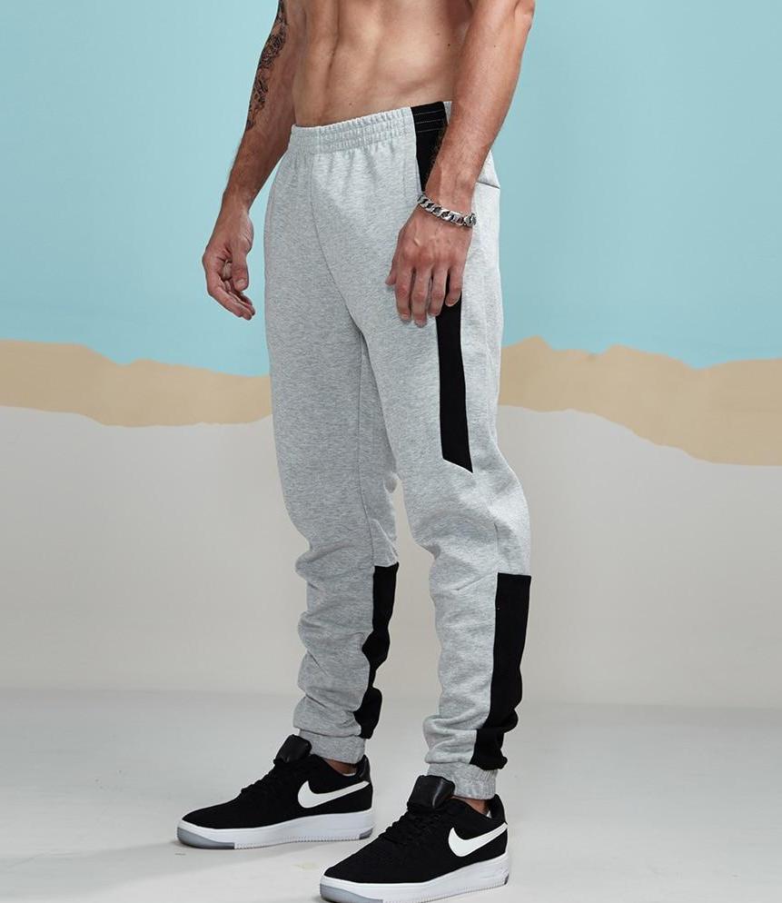 Grey best sale patchwork sweatpants