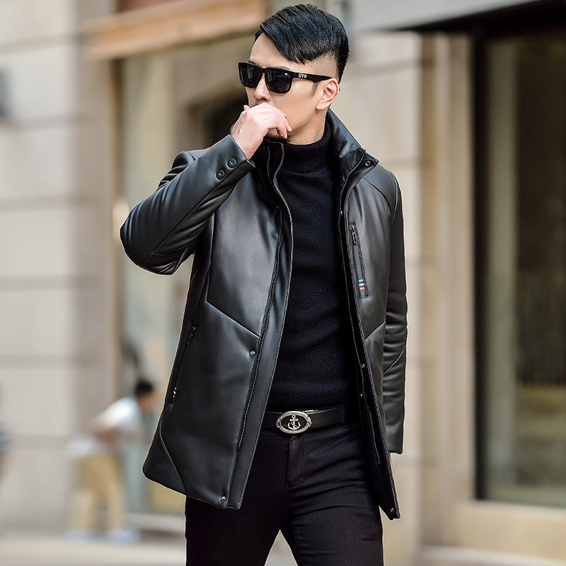 Genuine Leather Duck Down Jackets