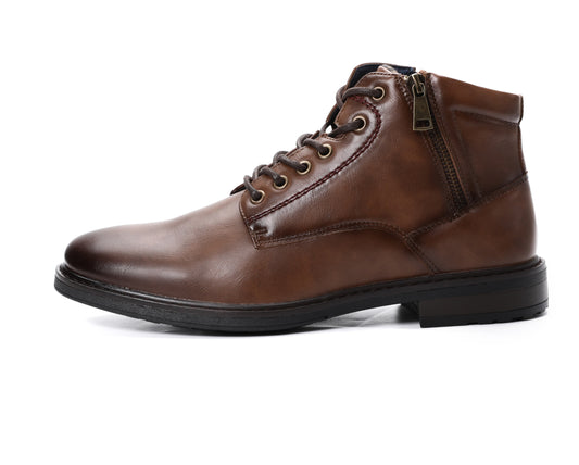 Lace Zip-up Ankle Boots