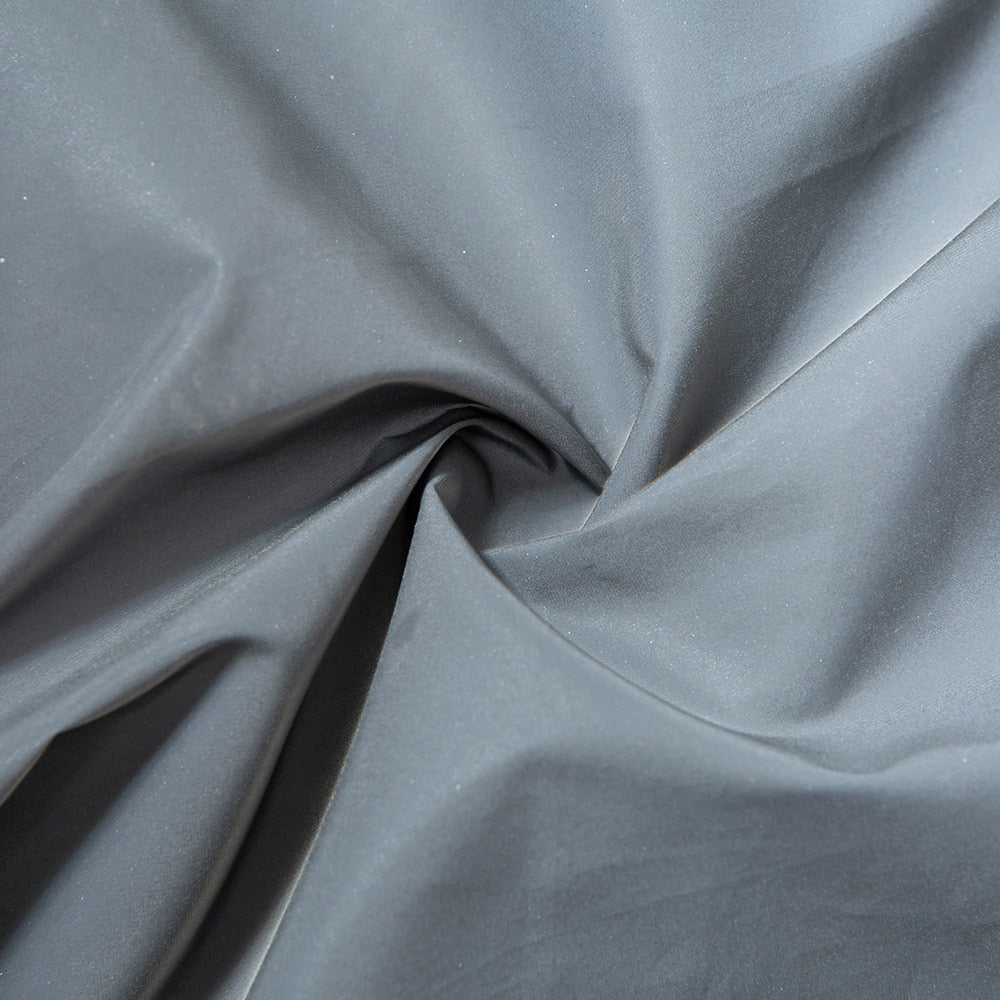 Reflective Crop Top And Shorts Set