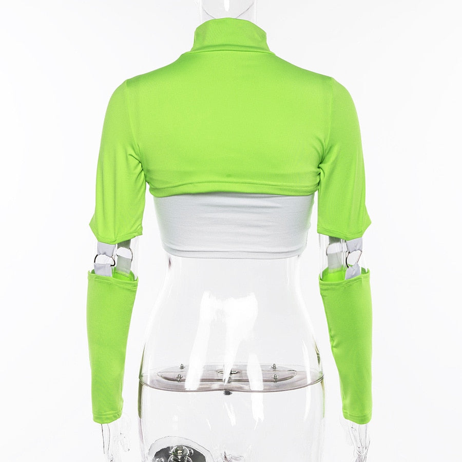 Long Sleeve Turtleneck Micro Crop