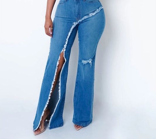 Flare One Long Split Jeans