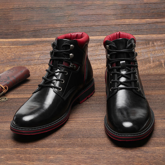 Patent Leather Martin Ankle Boots