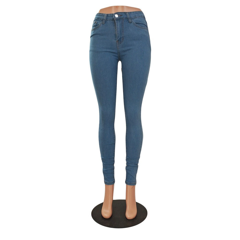 Lace Up Pocket High Waist Skinny Jeans