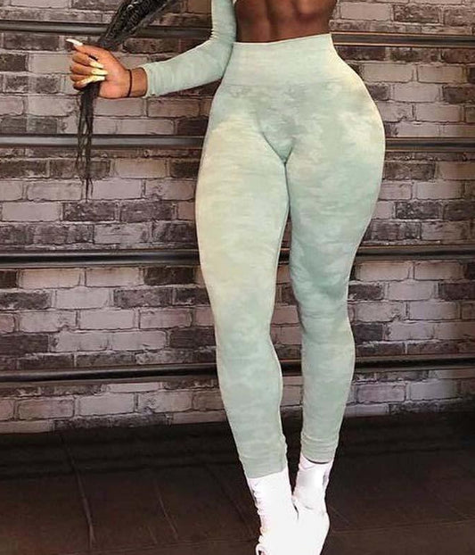 Camo High Waist Seamless Fitness Leggings