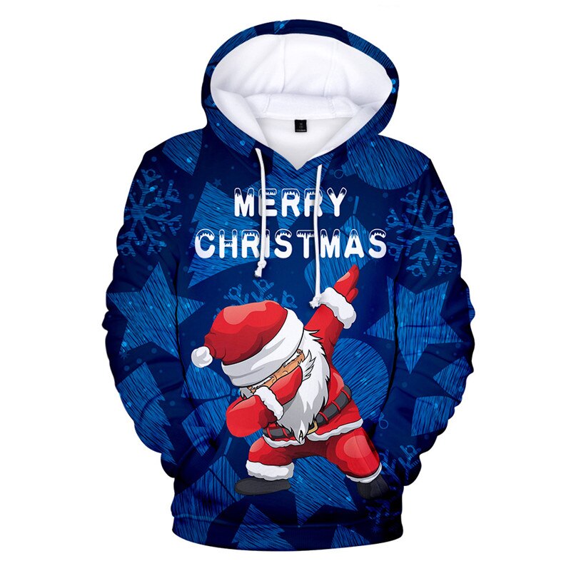 Christmas 3D Print Hooded Sweater Unisex (Multi-Styles/Colors)