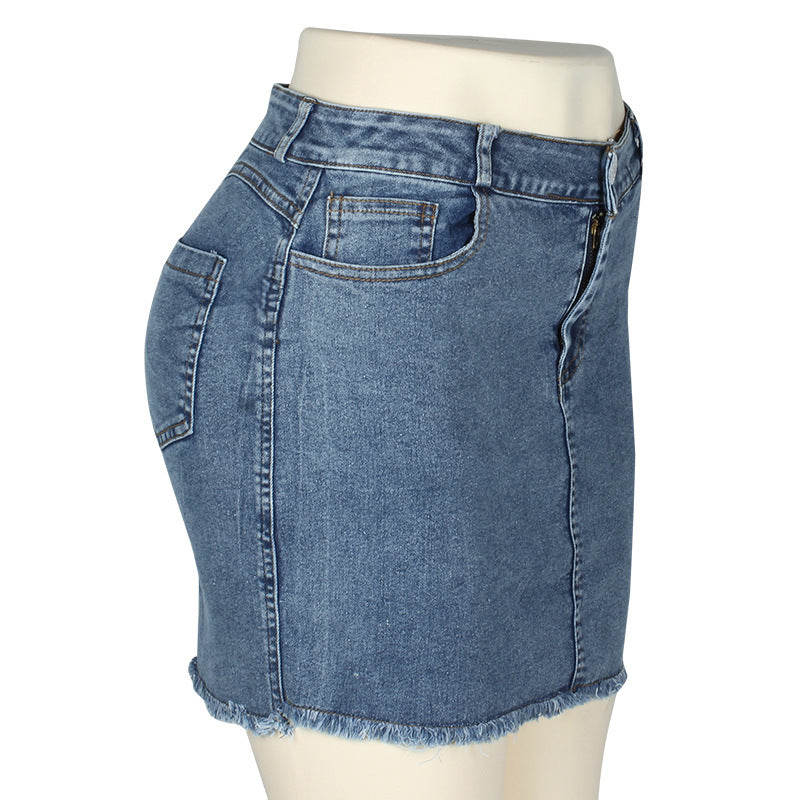 High Waist Bodycon Denim Skirts