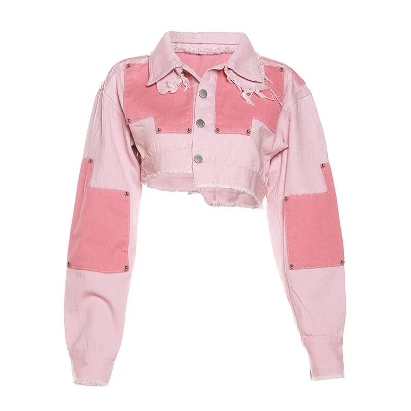 Tassel Jacket Crop Top & Mini Skirt Sets
