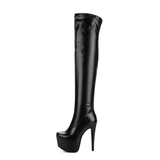 Big Platform Thin High Heel Over The Knee Boots