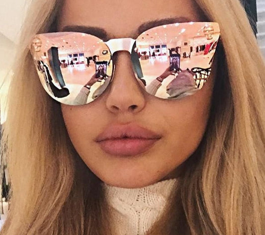 Skull Oversize Cat Eye Sunglasses