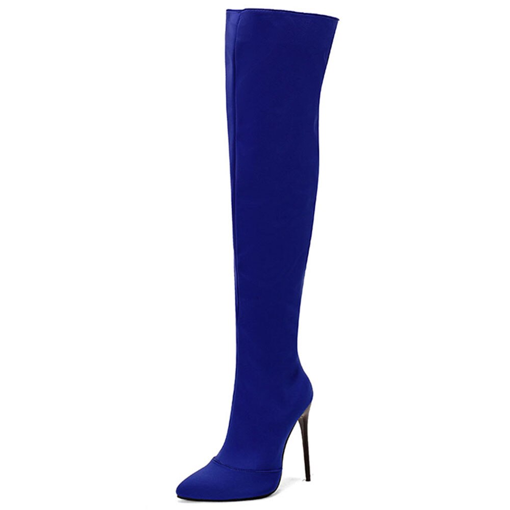 Pu Leather Over-the-knee High Heel Boots