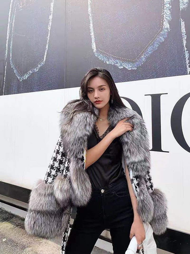Collection of Genuine Fox Fur Wool Coats