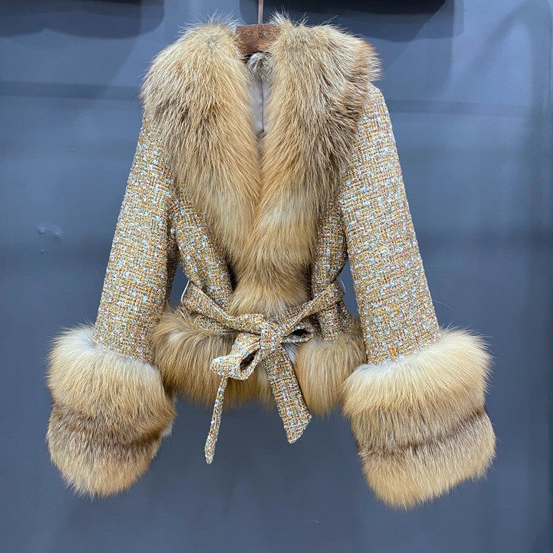 Collection of Genuine Fox Fur Wool Coats