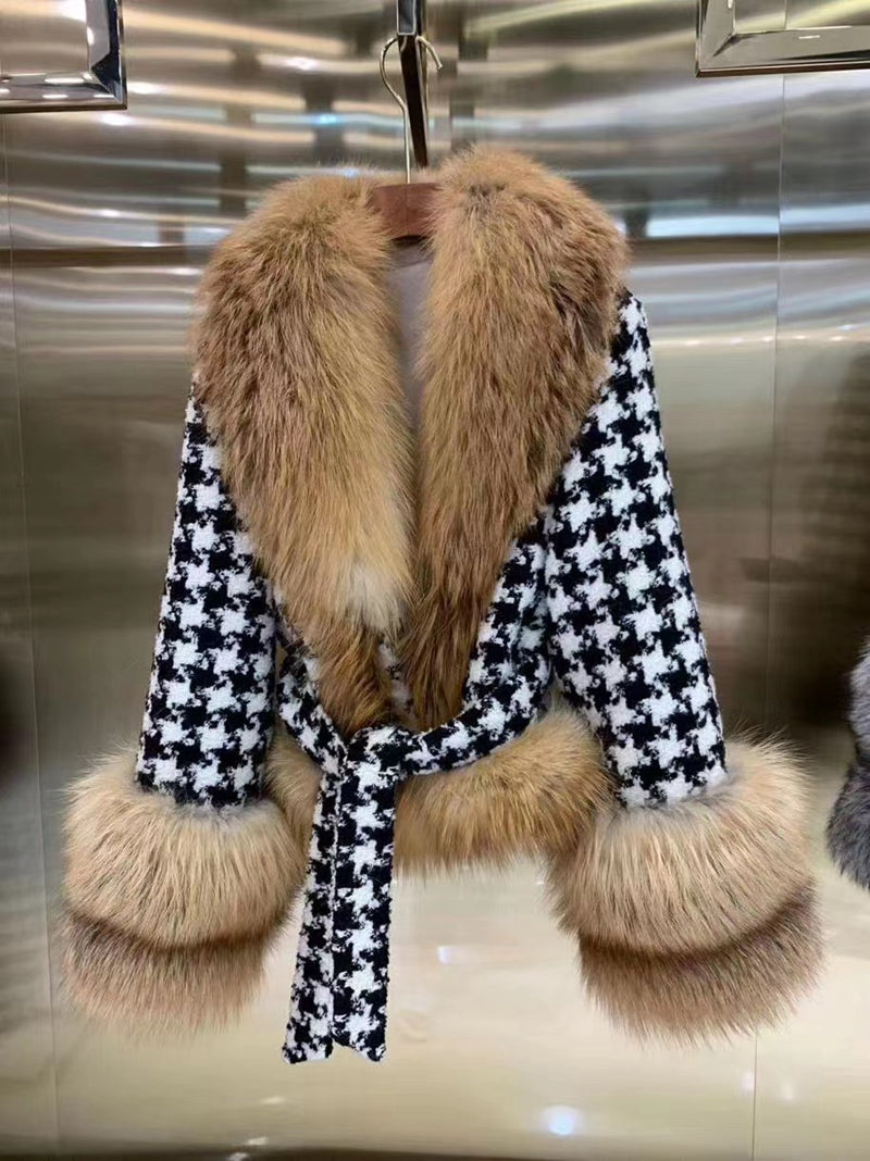 Collection of Genuine Fox Fur Wool Coats