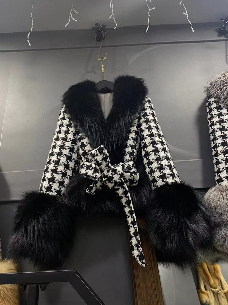 Collection of Genuine Fox Fur Wool Coats