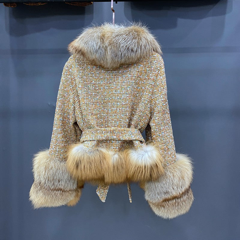 Collection of Genuine Fox Fur Wool Coats