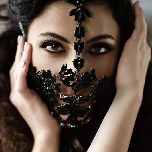 Handmade Rhinestone Crystal Masks