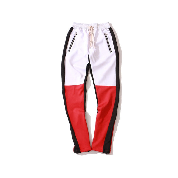 Block Striped Drawstring Sweatpants (Multi-Colors)