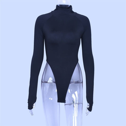 Long Sleeve High Waist Bodysuits