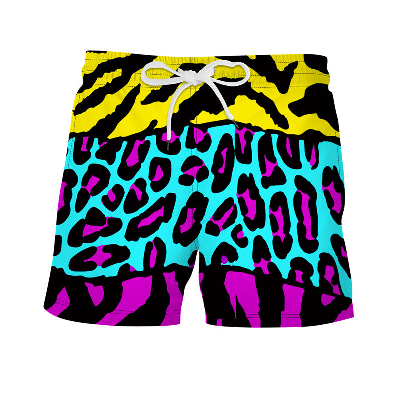 Cartoon Leopard Printed Shorts