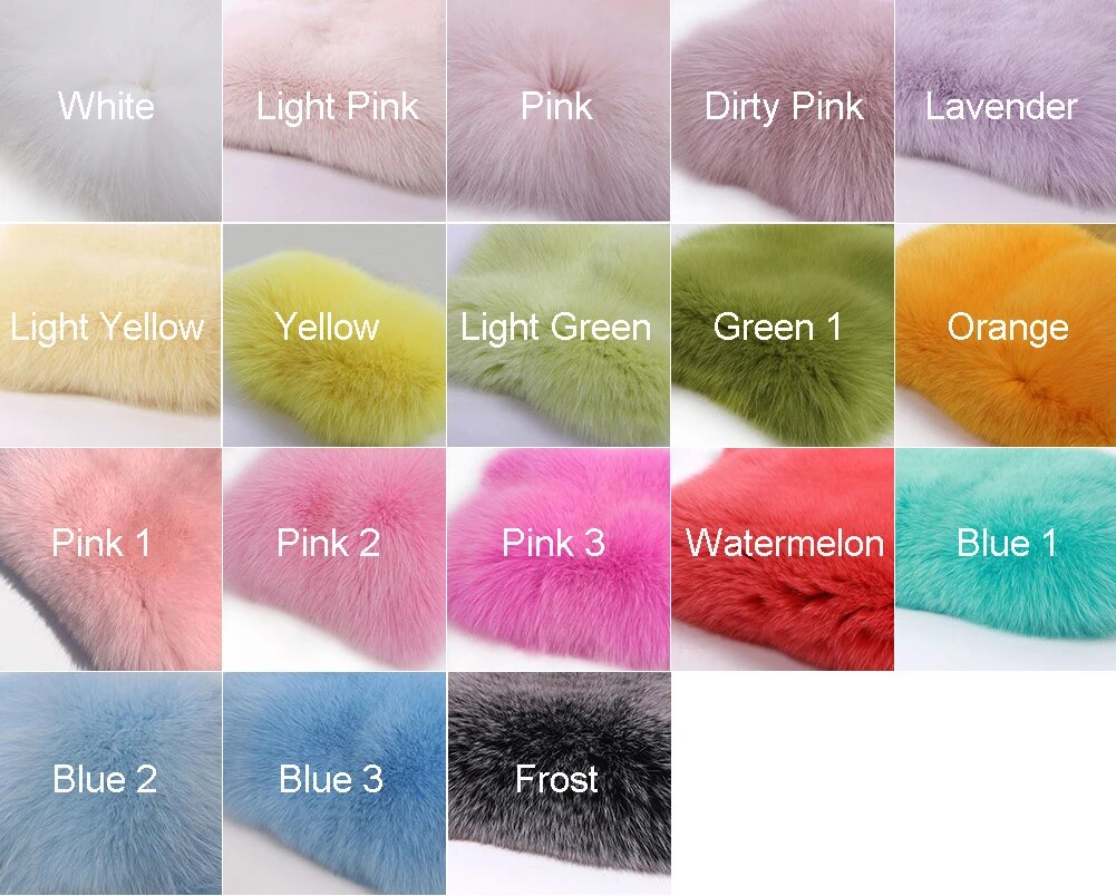 Pattern Big Fur Collar X-Long Real Fox Fur Coat