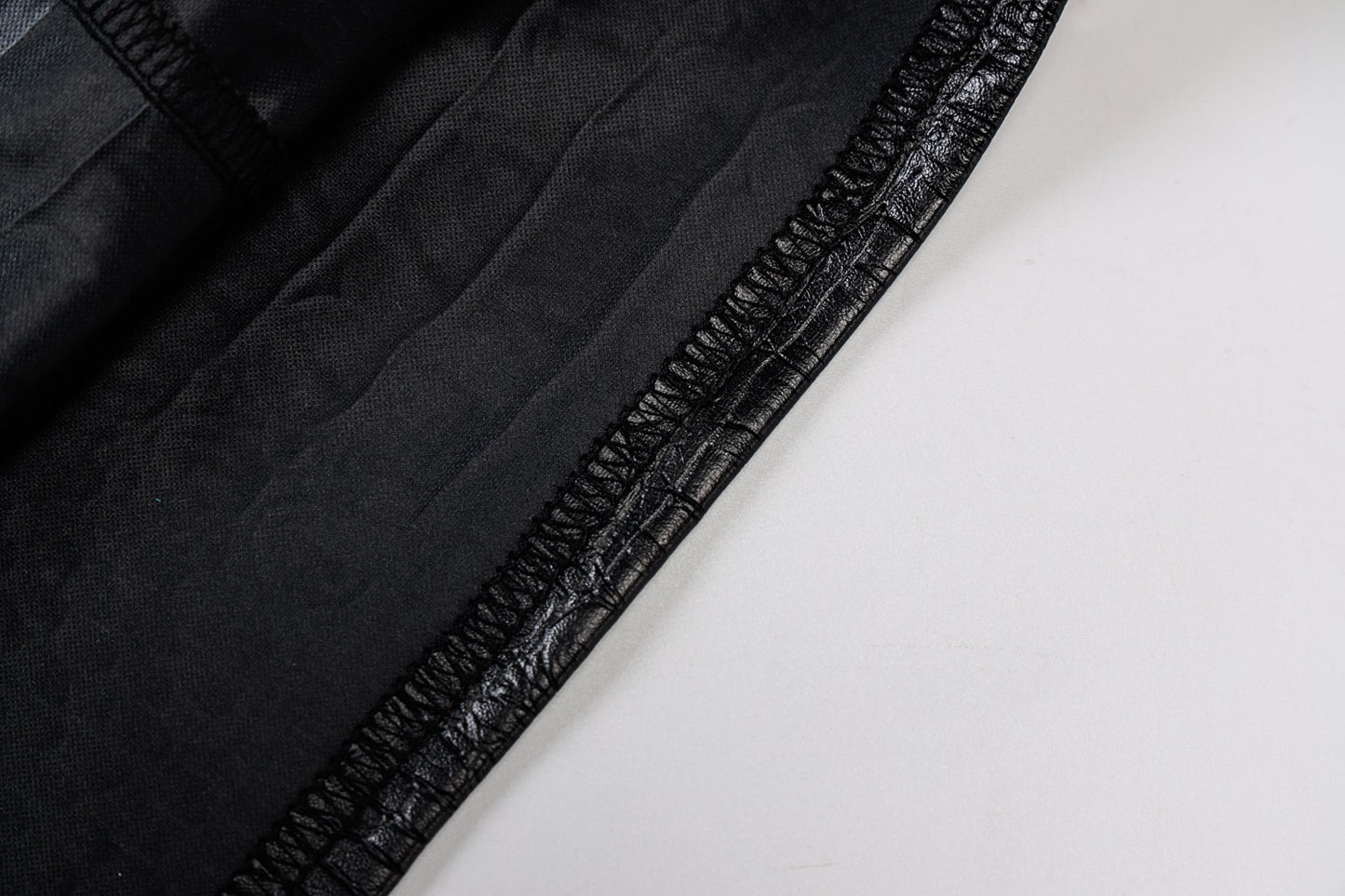 Pu Leather Strapless Crop Tube Pants Set