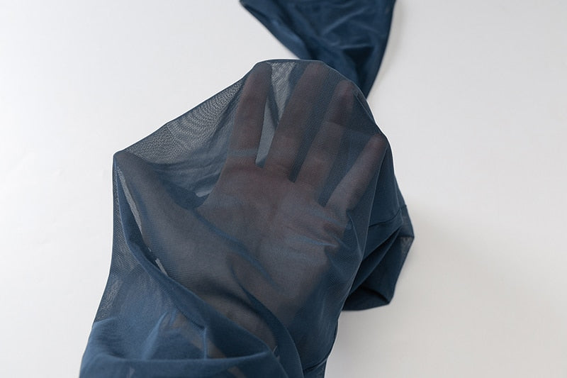 Mesh Sleeveless Three Piece Long Dresses