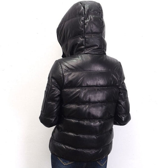 Genuine Leather Jacket Duck Down Bomber