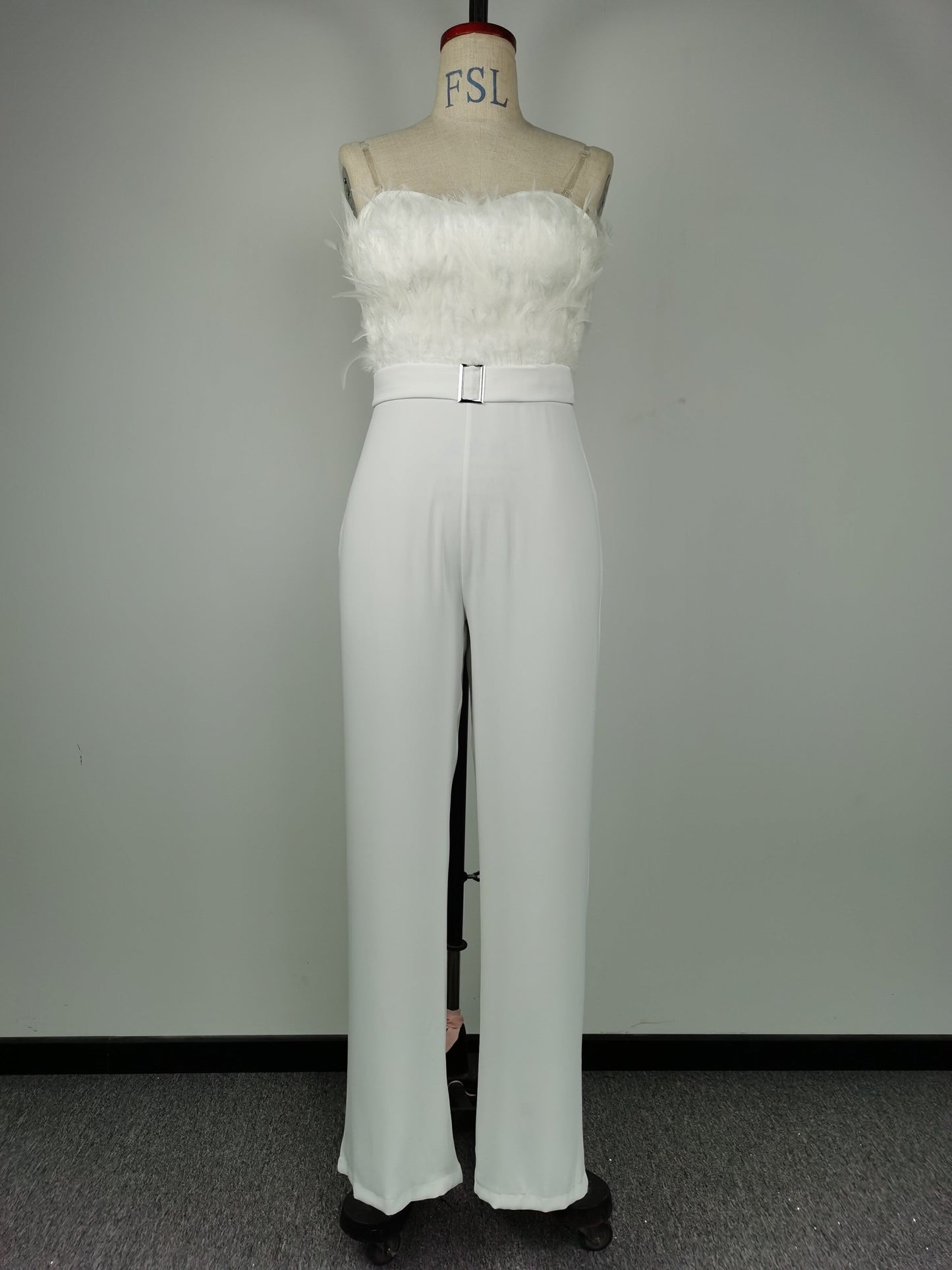 Tube Feather Jumpsuits